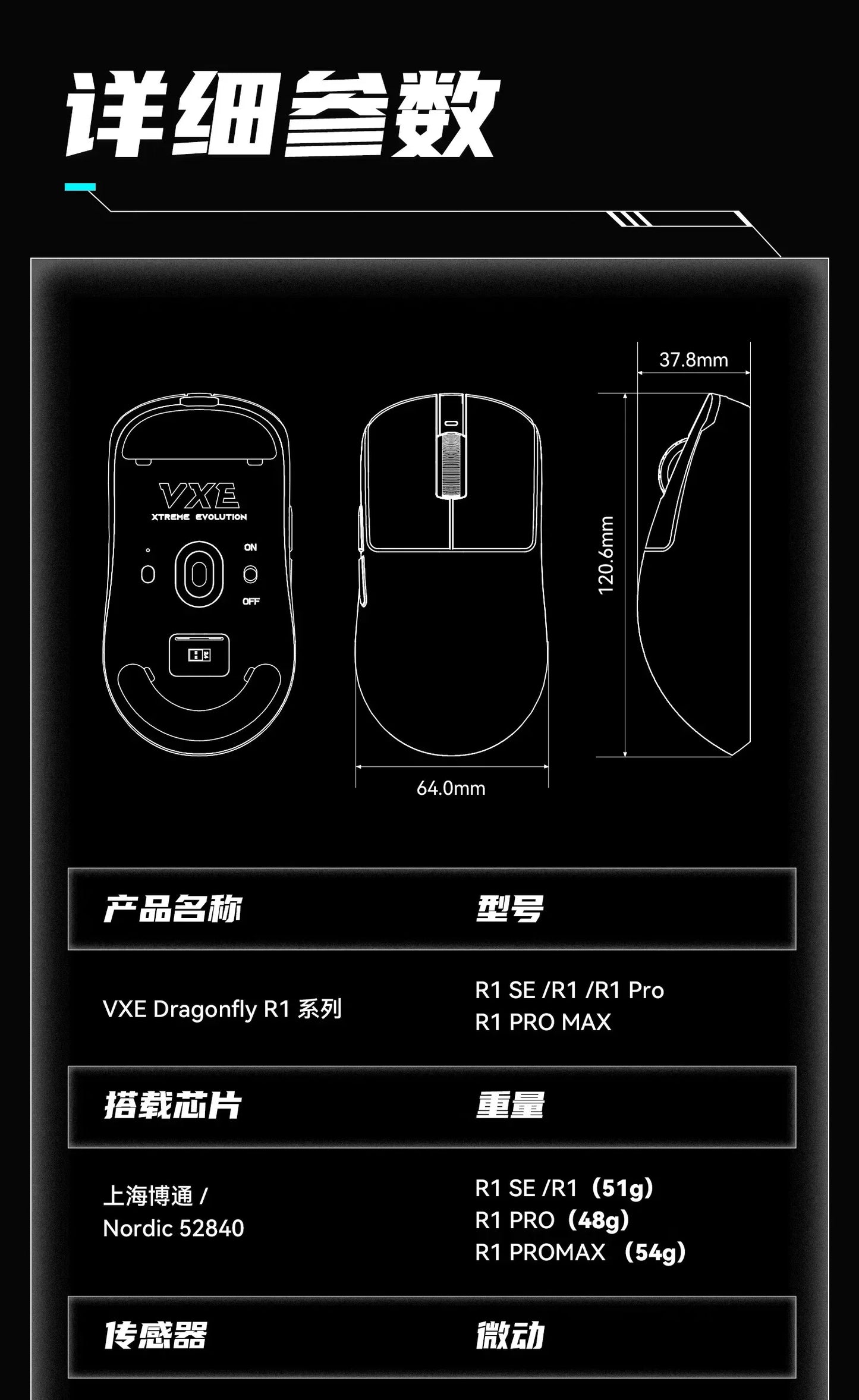 VXE Dragonfly R1 Pro Max Wireless Mouse R1 SE Lightweight PAW3395 Nordic52840 4KHz Smart Speed X FPS Office Gaming Mice Gift