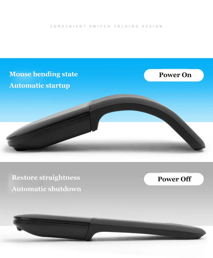 Bluetooth Arc Touch Mouse For Microsoft Surface Wireless Ergonomic Mouse Computer 3D Silent Laser Mice For Laptop PC Windows