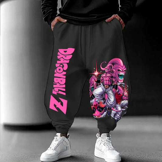 2025 Dragon Ball GOKU Majin Buu Anime Side Trousers American Sports Autumn Men's and Women's Cotton Leggings