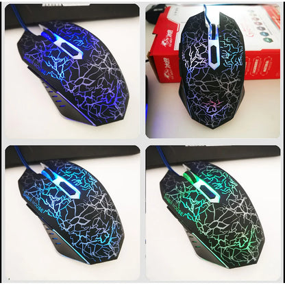 2400 DPI USB Wired Gaming Mouse LED Backlit Professional Gamer Mice Ergonomic Computer Mouse for PC Laptop Macbook