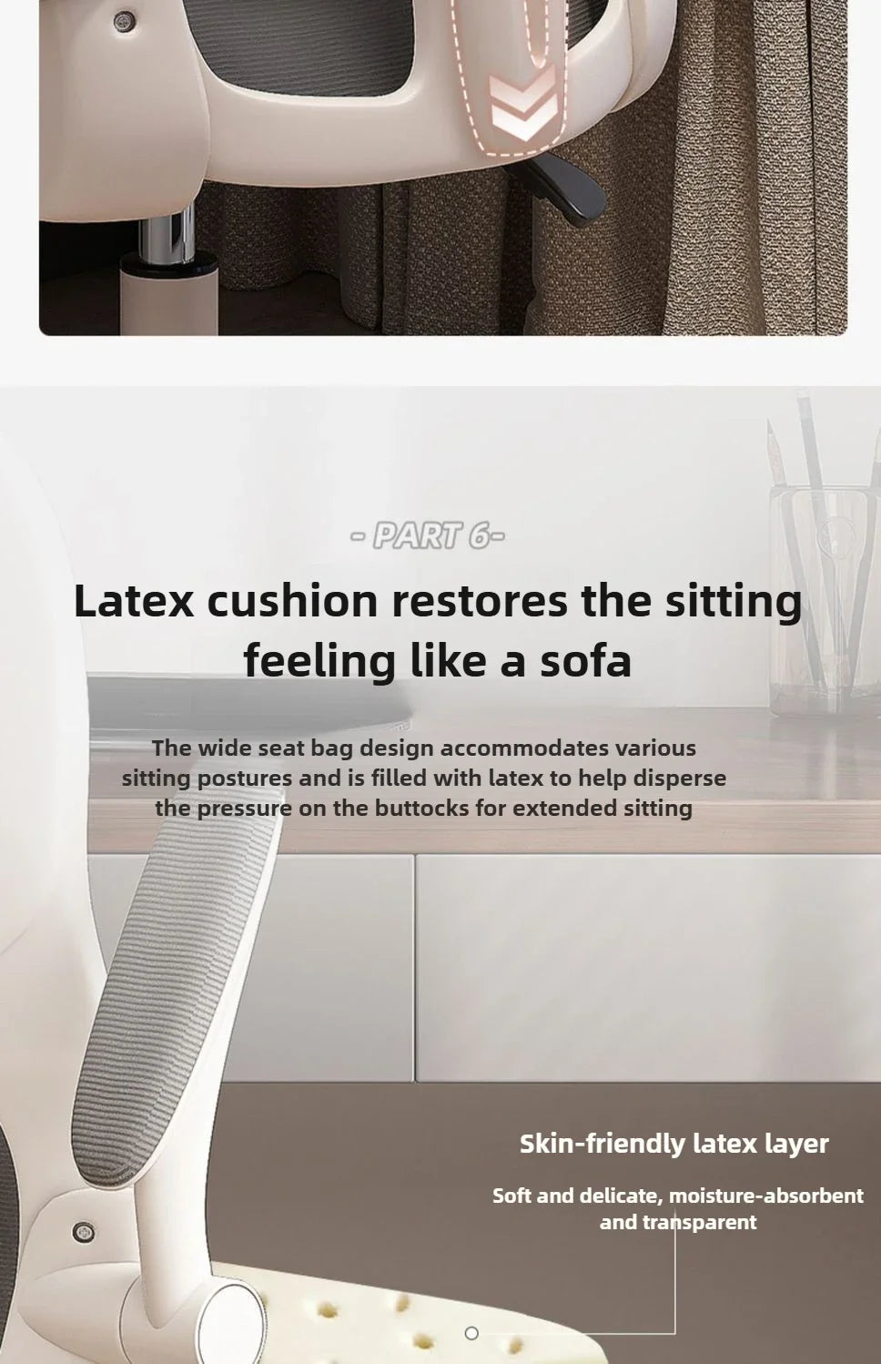 Ergonomic Chair, home Computer Chair, comfortable Sedentary Student Study Chair, dormitory Backrest, E-sports Chairs, Office Chairs