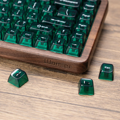 Womier WD75 QMK/VIA Gaming-Tastatur aus Holz, 8000mAh, kabellose mechanische Custom-RGB-Tastatur mit Tri-Mode und Hot-Swap-Funktion