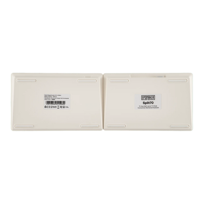 Tastiera meccanica EPOMAKER Split70 QMK/VIA 70% con layout split, connessione cablata/BT/2.4Ghz wireless, manopola programmabile e modificatori Mac