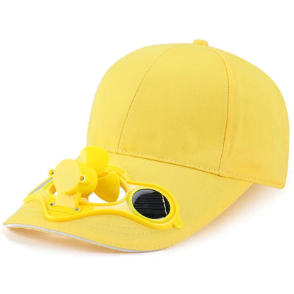 Solar Fan Cap UV Protection Hat Light Mesh Baseball Cap Cooling Fan For Fishing Golf Travel Sports Summer Item Sun Visor Hat