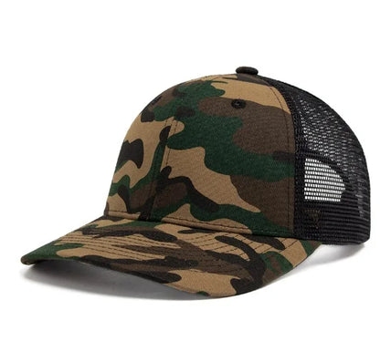 Hot Sale Unisex Cap Slight Curved Brim Style Trucker Hat  Men & Women Casual Outdoor Breathable Summer Cap