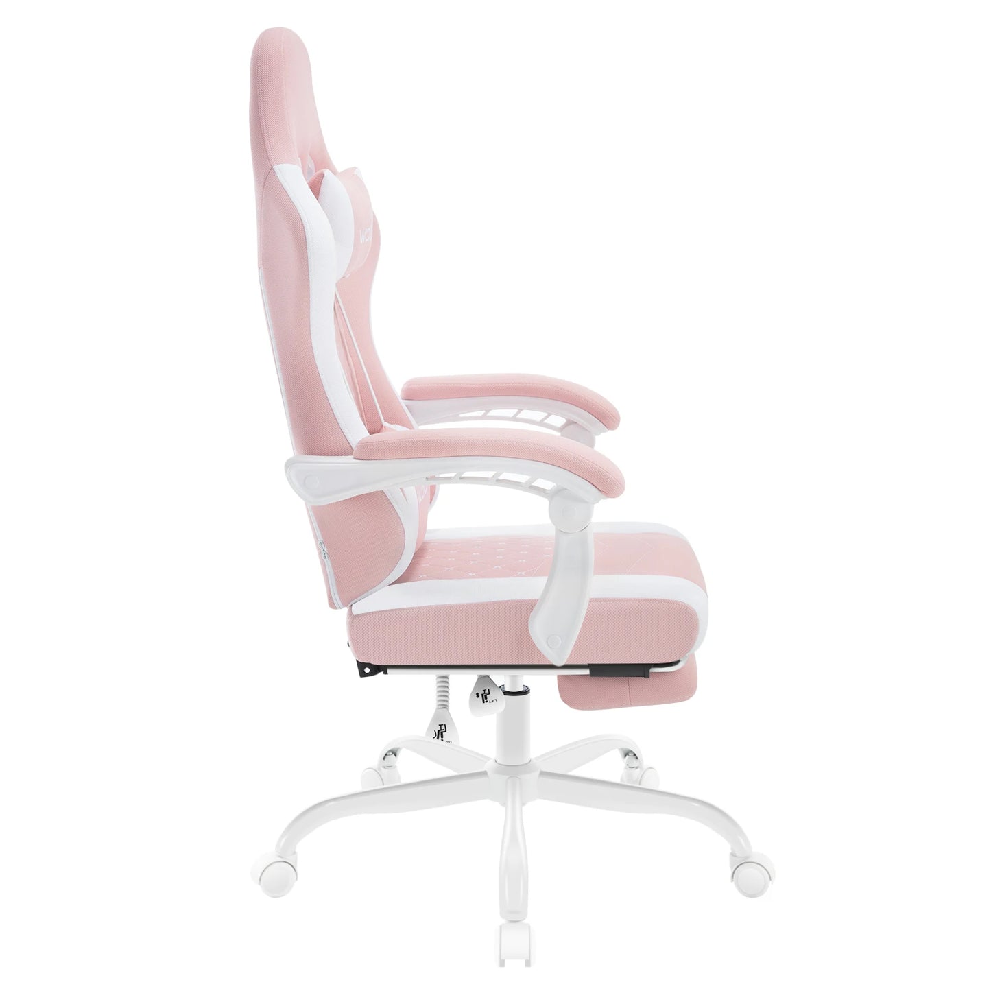 Silla de ordenador giratoria WOLTU con función de masaje, silla de oficina ergonómica con almohada y reposapiés, silla gaming ajustable en altura