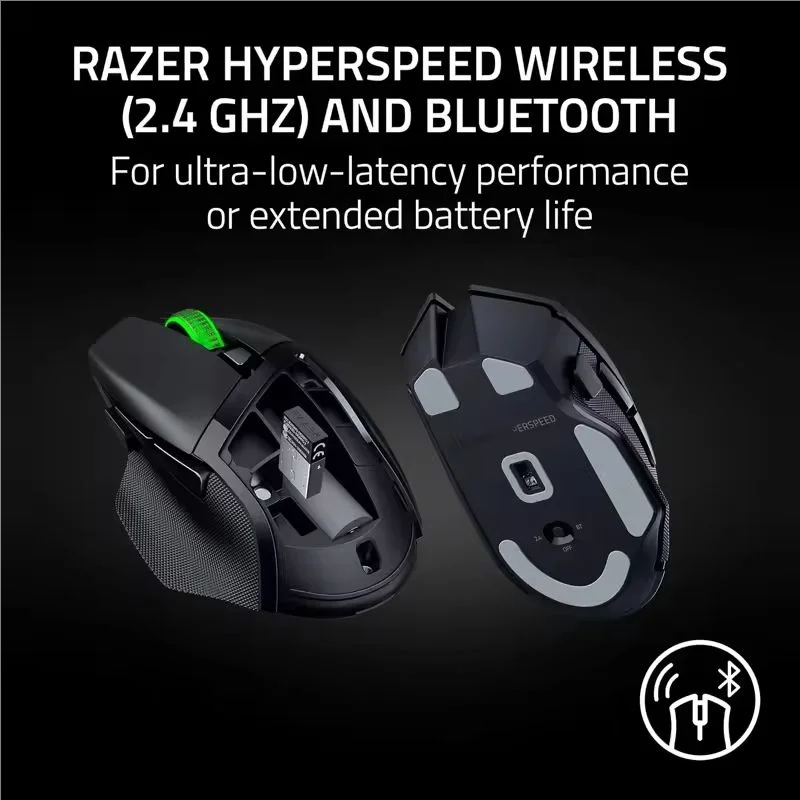 Original Razer Basilisk V3 X HyperSpeed Wireless Gaming Mouse 18K Optical Sensor Chroma RGB 2.4 GHz & Bluetooth Wireless Mice