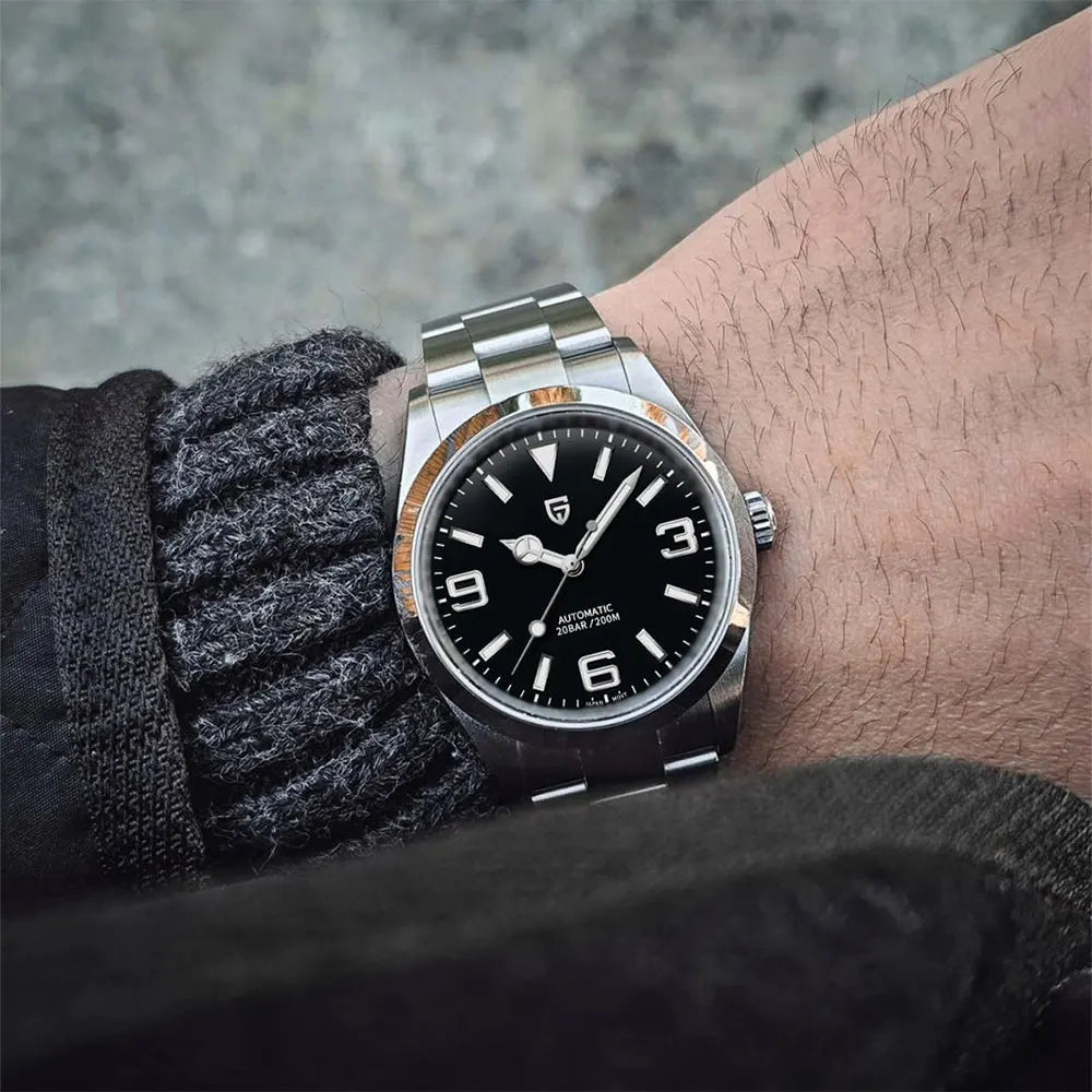 Relógio Masculino PAGANI DESIGN de Marca de Topo, 20bar, Impermeável, Mecânico, Clássico de Luxo, Vidro de Safira, Automático