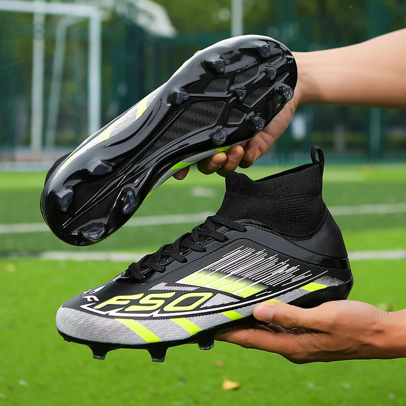 New Men Football Boots Non-Slip Boys Grass Cleats High-quality Match Soccer Shoes Hot-selling Sneakers Outdoor High-top Light