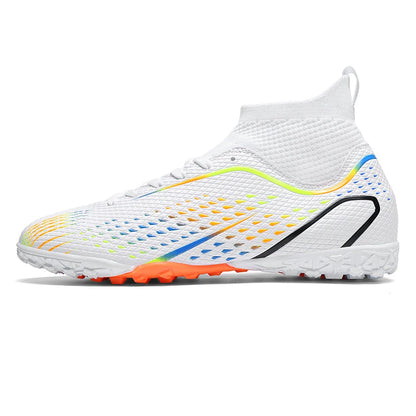 Men Outdoor Football Boots FG/TF Professional Training Soccer Shoes Cleats Turf Futsal Match Grass Unisex Non-slip Breathable
