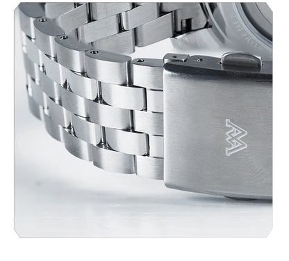 Zegarek WM – automatyczny zegarek mechaniczny NH35 z powłoką antyrefleksyjną, wodoodporny do 200, z szafirowym szkłem – Welly Merck Watch WM206