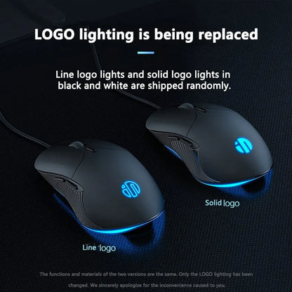 INPHIC B2 USB Wired Mouse, Silent Office Gaming Mouse for PC and Laptops