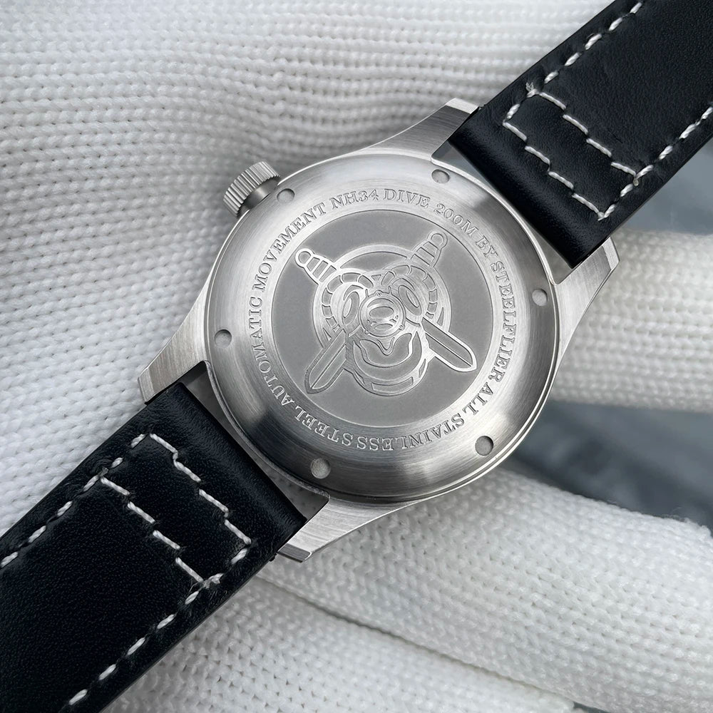 Reloj de pulsera mecánico STEELFLIER Official SF792 GMT con movimiento NH34, luminiscencia Super BGW9 C3, impermeable 200M, reloj de buceo de lujo para hombre
