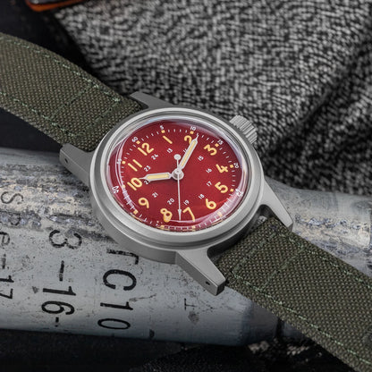 THORN Retro vojenské hodinky 36 mm s strojkem NH35A SHY-043 Sportovní hodinky Unisex Pánské a dámské Luxusní