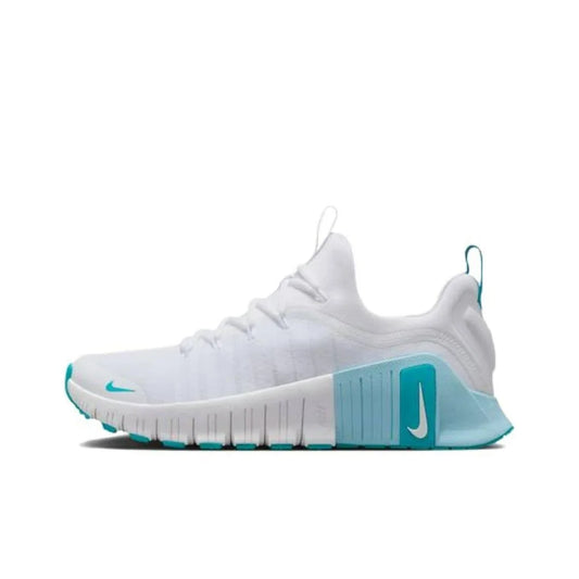 „Nike Free Metcon 6“ balti, ledynų mėlyni, dulkėti kaktusiniai moteriški FJ7126-107