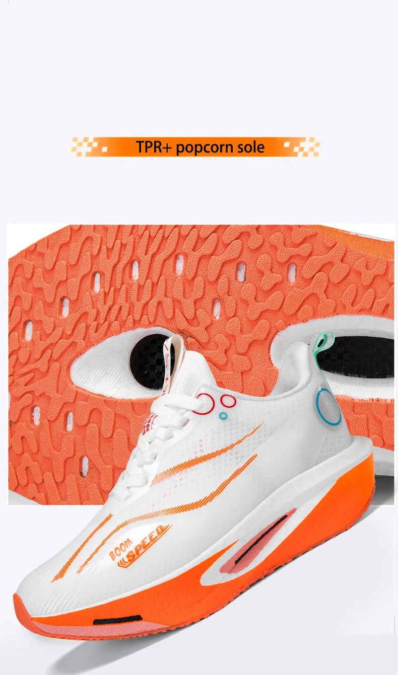 Carbon Plate Running Shoes Men Women Professional Marathon Racing Sneakers Breathable Lightweight Road Running Training Shoes