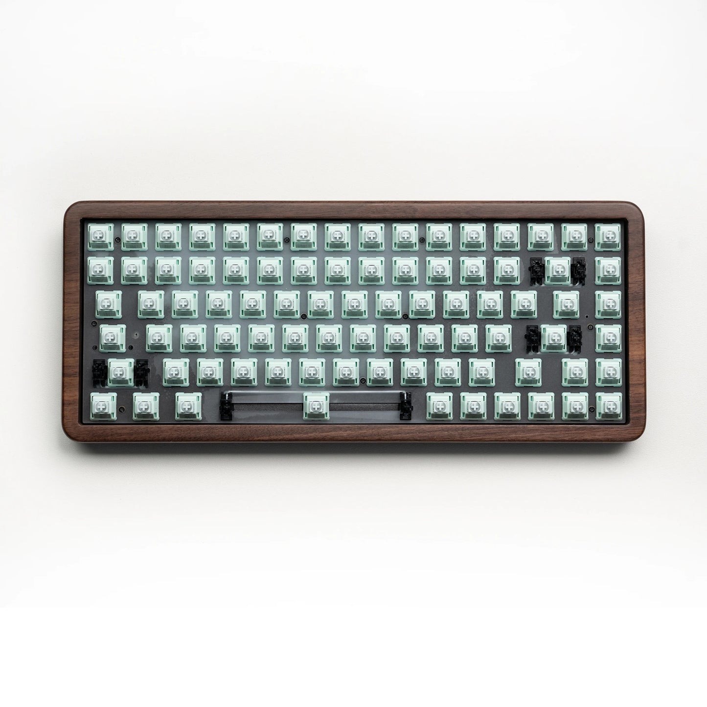 Womier WD75 QMK/VIA Gaming-Tastatur aus Holz, 8000mAh, kabellose mechanische Custom-RGB-Tastatur mit Tri-Mode und Hot-Swap-Funktion