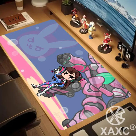 Stor Overwatch-musmatta Kawaii XXL för PC och skrivbord, gamerkontorsmatta, tangentbordsunderlägg, GamingAccessories MousepadXAXC