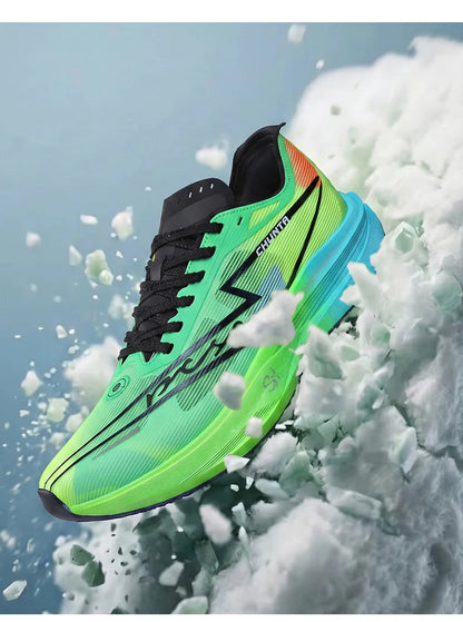 Men Running Shoes Carbon Board Speciality Marathon Sports Breathable Lightweight Women's Comfortable Nonskid Chunta Sneakers