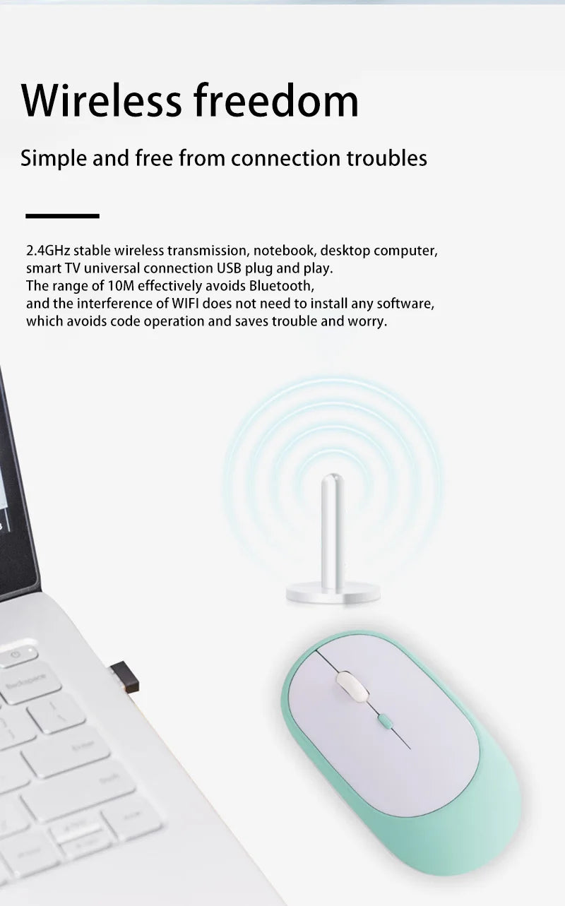Lenovo Wireless Mouse USB Rechargeable Ergonomic Adjustable DPI Office Silent 2.4G Bluetooth Optical Electric Mice Game Office