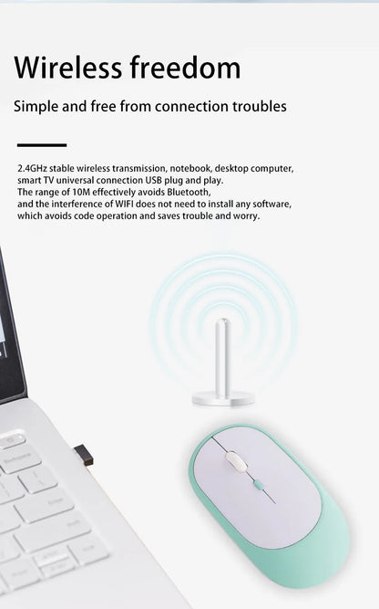 Lenovo Wireless Mouse USB Rechargeable Ergonomic Adjustable DPI Office Silent 2.4G Bluetooth Optical Electric Mice Game Office