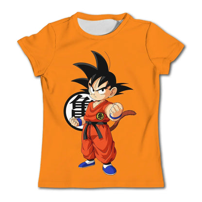 Trička s potiskem Goku z anime Dragon Ball, trička s kreslenými motivy, letní prodyšná trička a pohodlná trička, pánské oblečení, svrchní oblečení