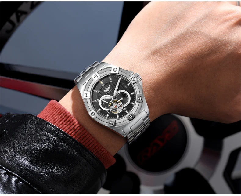 Yelang V1024 Men's Brand Watches 44mm Japan Miyota 82S7 Automatic Mechanical Movement Luminous Men's 100m Waterproof Business Watch