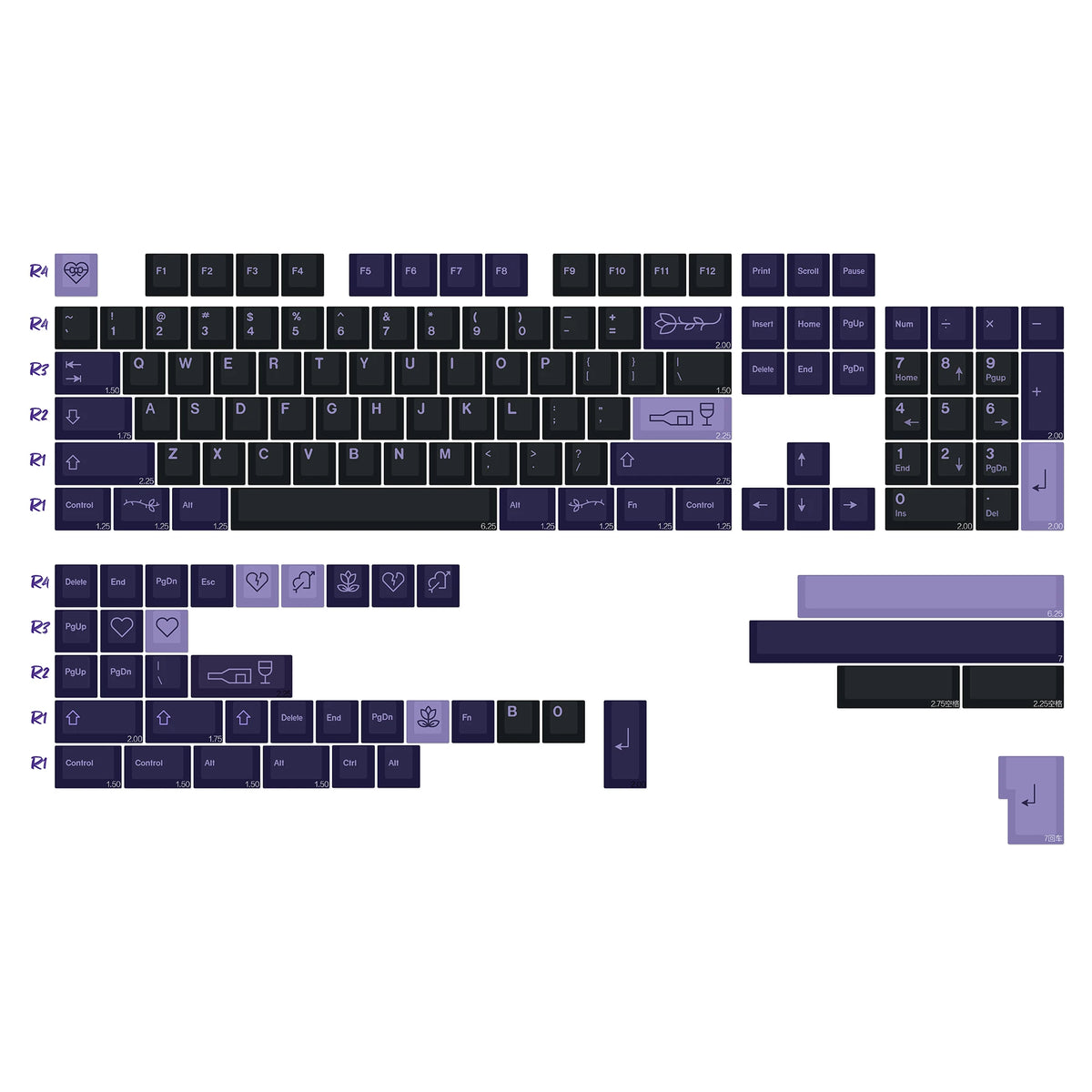 KBDiy GMK Red Dragon Keycaps PBT 143 Keys Set Retro Alice ISO Cherry Profile KeyCap For Custom DIY 60 Mechanical Keyboard Gaming