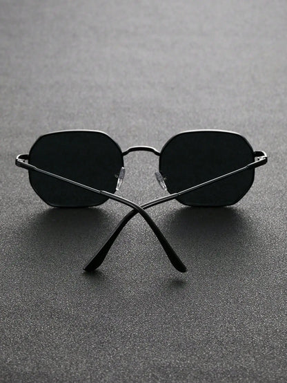 1/2 PCS Unisex Geometric Metal Frame Temperament Fashion Glasses For Outdoor Travel Driving Daily Life Accessories