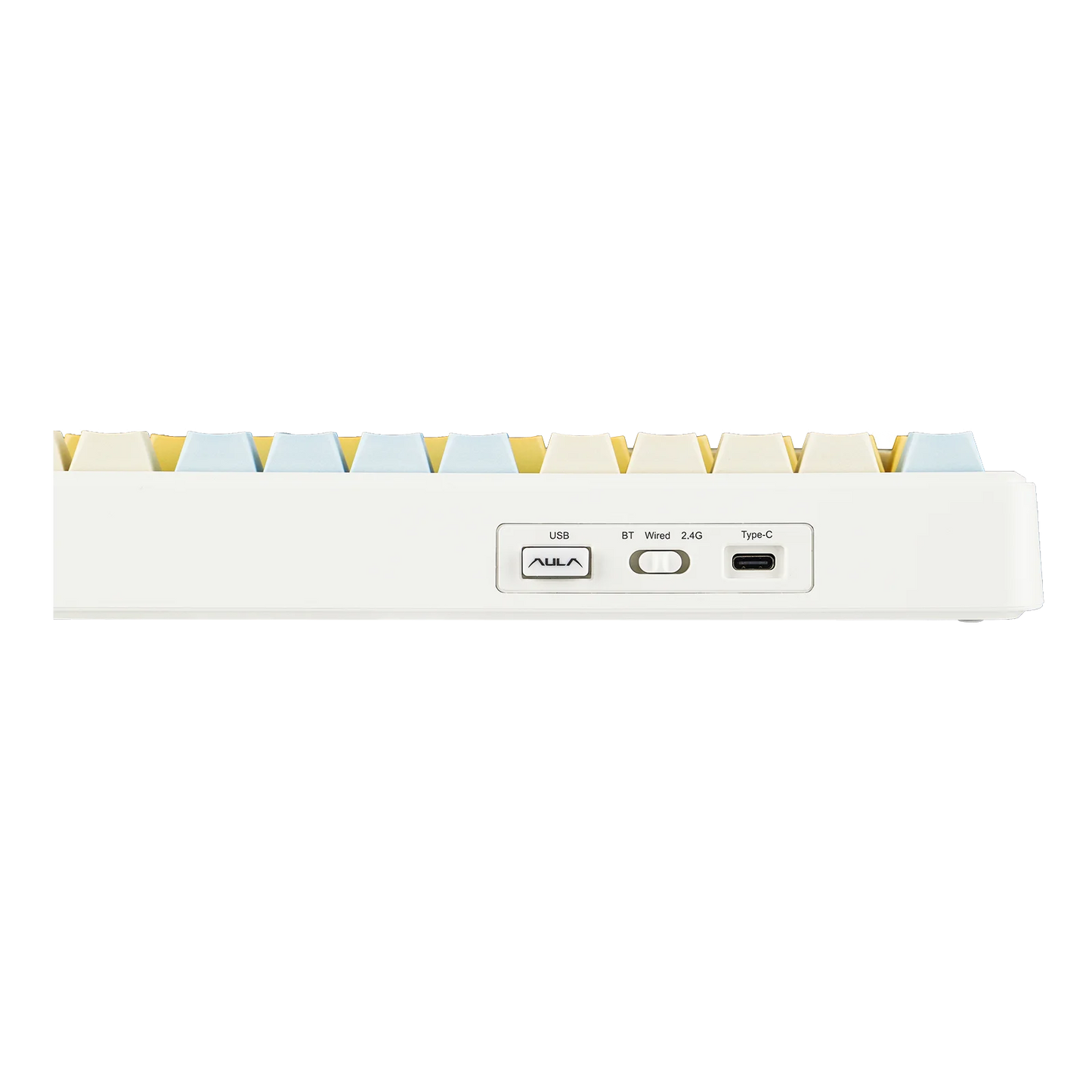 EPOMAKER X AULA F75 MAX Tastiera meccanica compatta 75% con layout ANSI, connessione cablata/Bluetooth/wireless 2.4GHz, schermo TFT e manopola