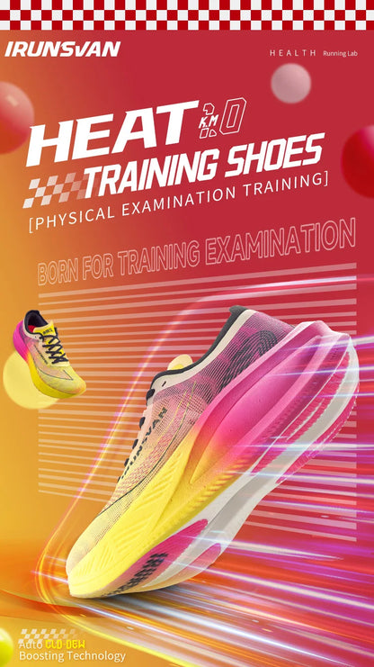 IRUNSVAN Nylon Carbon Plate Professional Marathon Running Shoes for Man Lightweight Cushioning Training Outdoor Sneakers Women