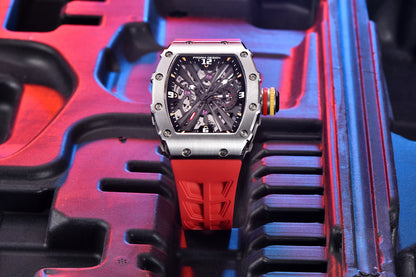 2026 New PAGANI DESIGN Men's Quartz Watches VH65 Movt Skeleton Dial 100M Waterproof Sport Rectangle Sapphire Glass Watch for Men