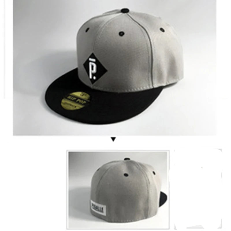 Embroidery Closed Fitted Cap Hat New Sizes Sun Trucker York Men Bill Hip Hop Plain Baseball Snapback Blank Solid Visor Brim Era