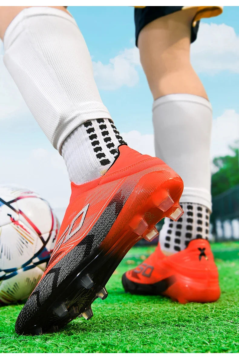 Chaussures de Football originales professionnelles pour hommes, confortables, de haute qualité, bottes de Football rapides pour entraînement, chaussures de Football ultralégères