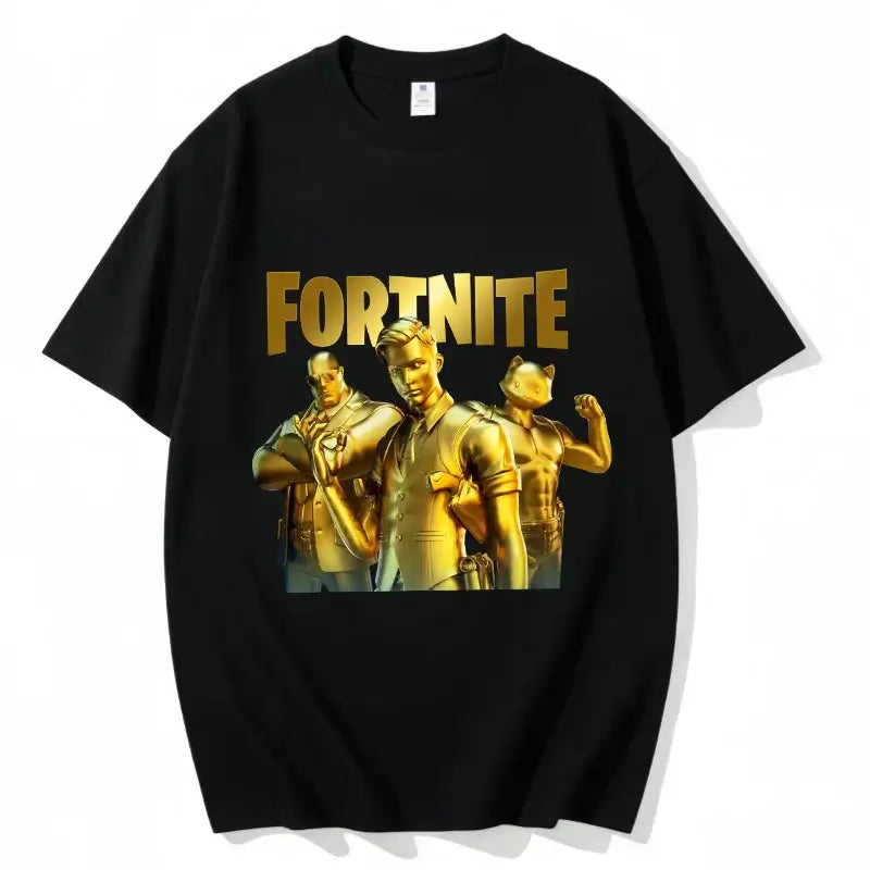 „Fortnite“ apvalios iškirptės marškinėliai, unisex suaugusiesiems, žaidimo šokių stiliaus, nauji, iš grynos medvilnės, trumpomis rankovėmis, puikiai tinka kasdienai ir atostogoms