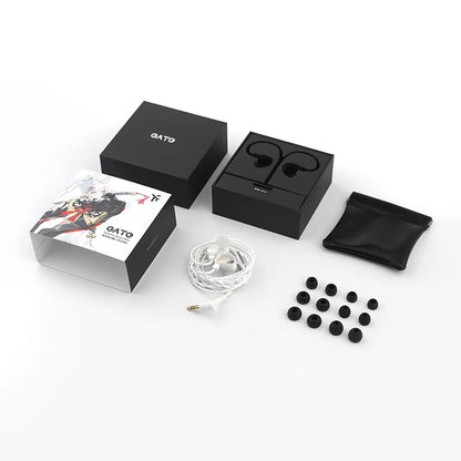 TRUTHEAR GATE Dynamic In-Ear Headphones Wired Earphones with 0.78 2-Pin Cable, HiFi Gaming Earbuds, High-Resolution Audio Monitor Earphones