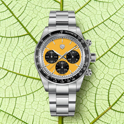 ROSSITIMI Urban Premium Men Quartz Watch Light Luxury Sports Stainless Steel VK63 Tachymeter Luminous 100m Diving Luminous Reloj