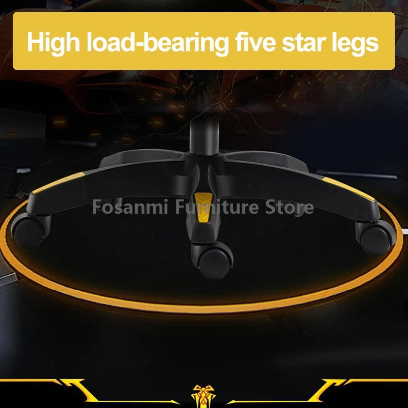 Esports Gamers Swivel Chair with Armrests Internet Anchor Racing Chair High-quality Leather Home Office Computer Gaming Chairs