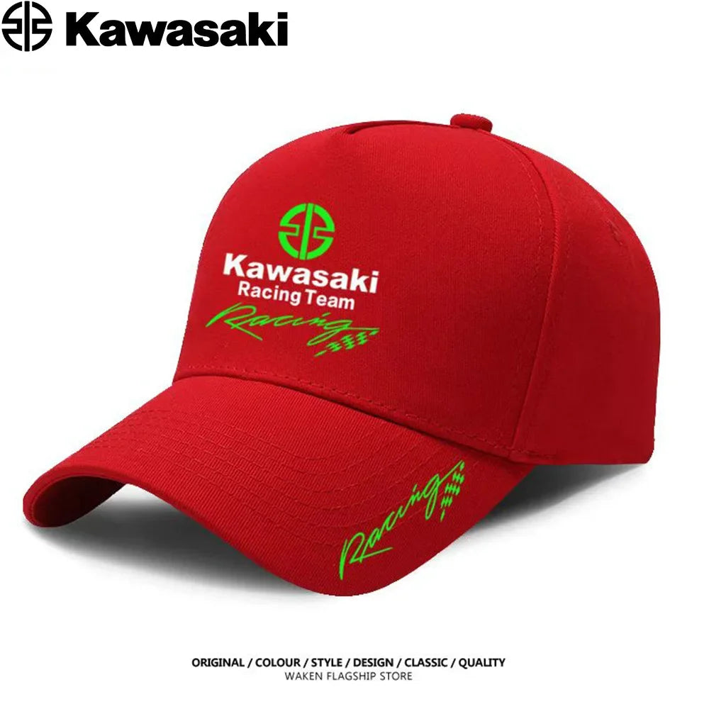 Kawasaki's best-selling duck bill hats, sun hats, competition caps, men's and women's extreme sports fighting baseball caps are