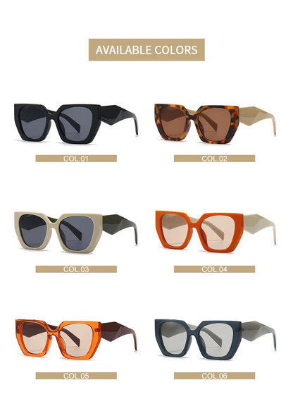 New Retro Designer Oversized Square Sunglasses For Women Men Luxury Brand Fashion Sun Glasses Ins Trending Ladies Shades UV400
