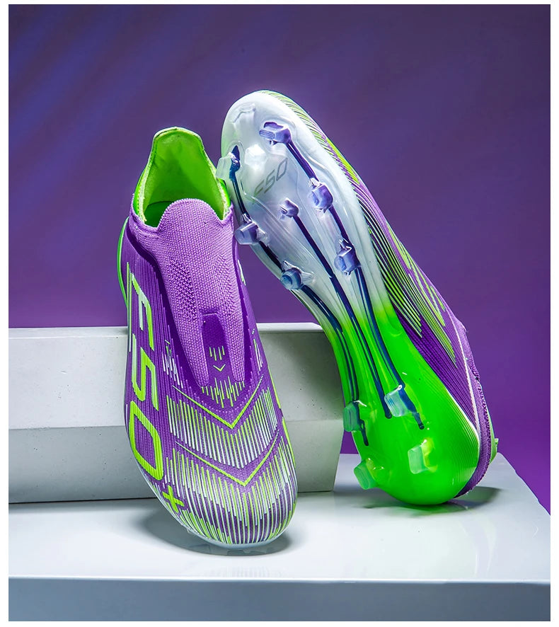 Nouvelles chaussures de football pour hommes, chaussures de football sur gazon, ultralégères, confortables, crampons d'intérieur antidérapants, crampons FG pour terrain synthétique, futsal, adulte, antidérapantes