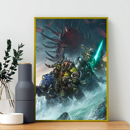 World of Warcraft-spilplakat – udskrifter og plakater i god kvalitet – plakat i HD-kvalitet – vægkunst – maleri – studie – boligindretning