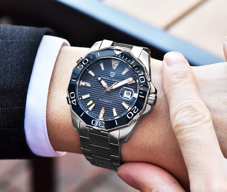 2025 New Brand PAGANI DESIGN 1617 Men's Military Sport Mechanical Watches Waterproof Stainless Steel Top Brand Luxury Men Watch