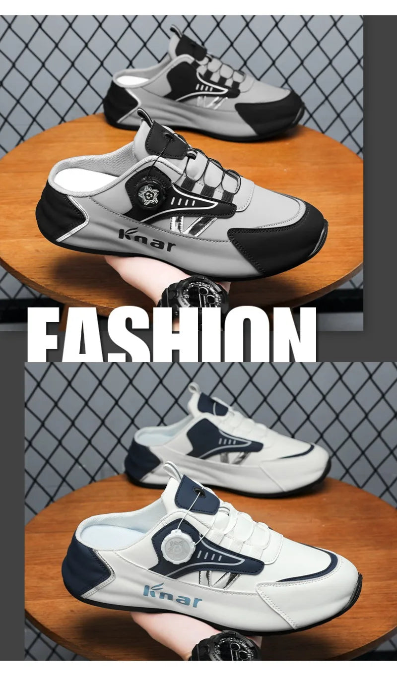 Platform Sneakers with Breathable Trendy Mesh for Summer, New Men's Sports and Leisure Shoes in Large Sizes 39-48