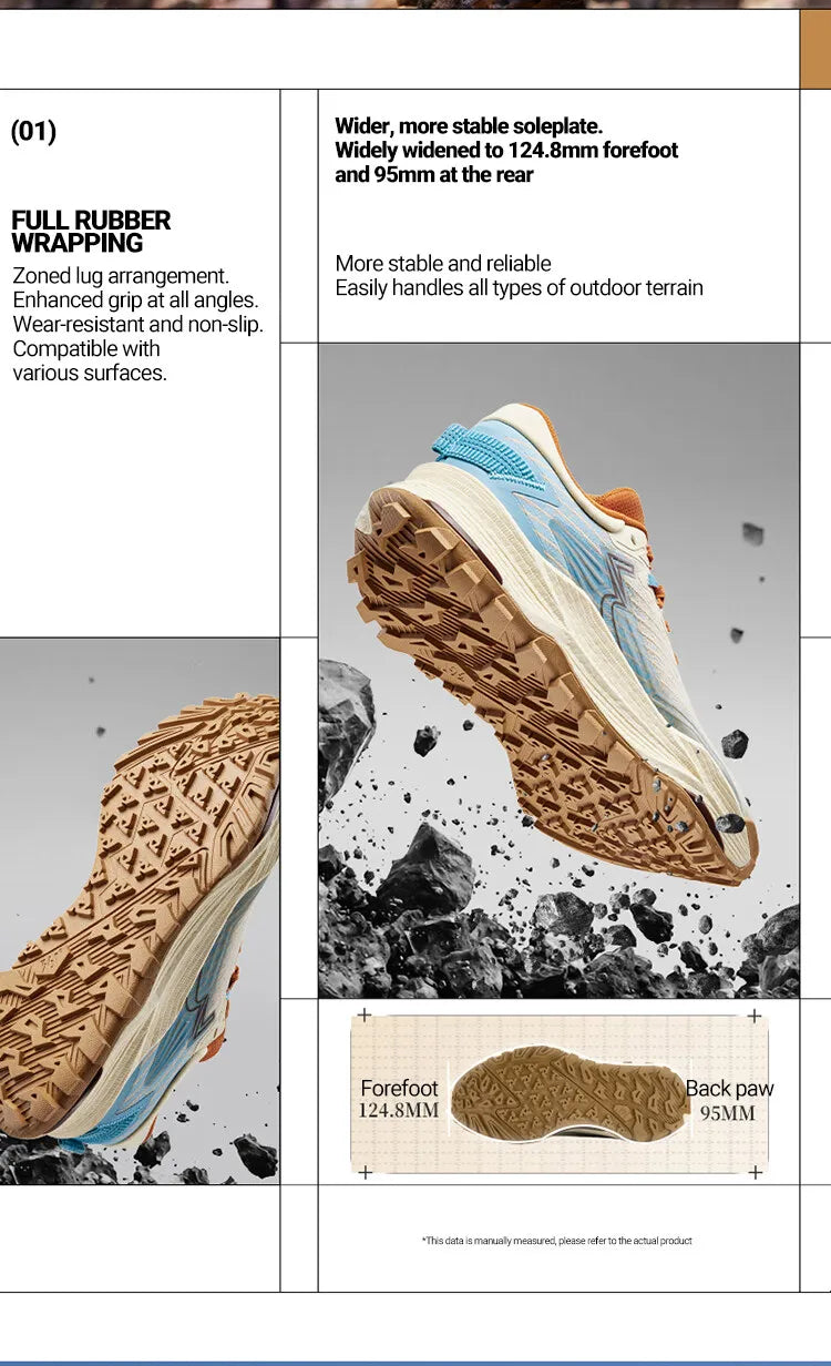 361 Degrees WUXIA 2.0 Lightweight Soft Airy Rebound Cushioning Non-Slip Outdoor Hiking Versatile Sneaker Male 672542201