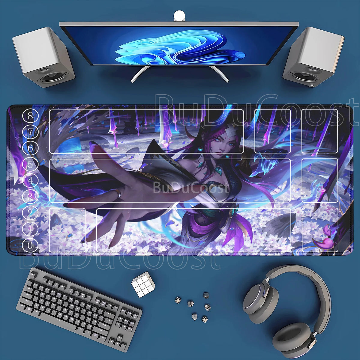 HD-tulostettu leikkimatto League of Mouse Pad Legends Riftbound -sarja TCG LOL-kortti 600x350 mm toimisto Ommellut reunat Lautapeli Pöytämatto
