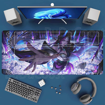 HD-tulostettu leikkimatto League of Mouse Pad Legends Riftbound -sarja TCG LOL-kortti 600x350 mm toimisto Ommellut reunat Lautapeli Pöytämatto
