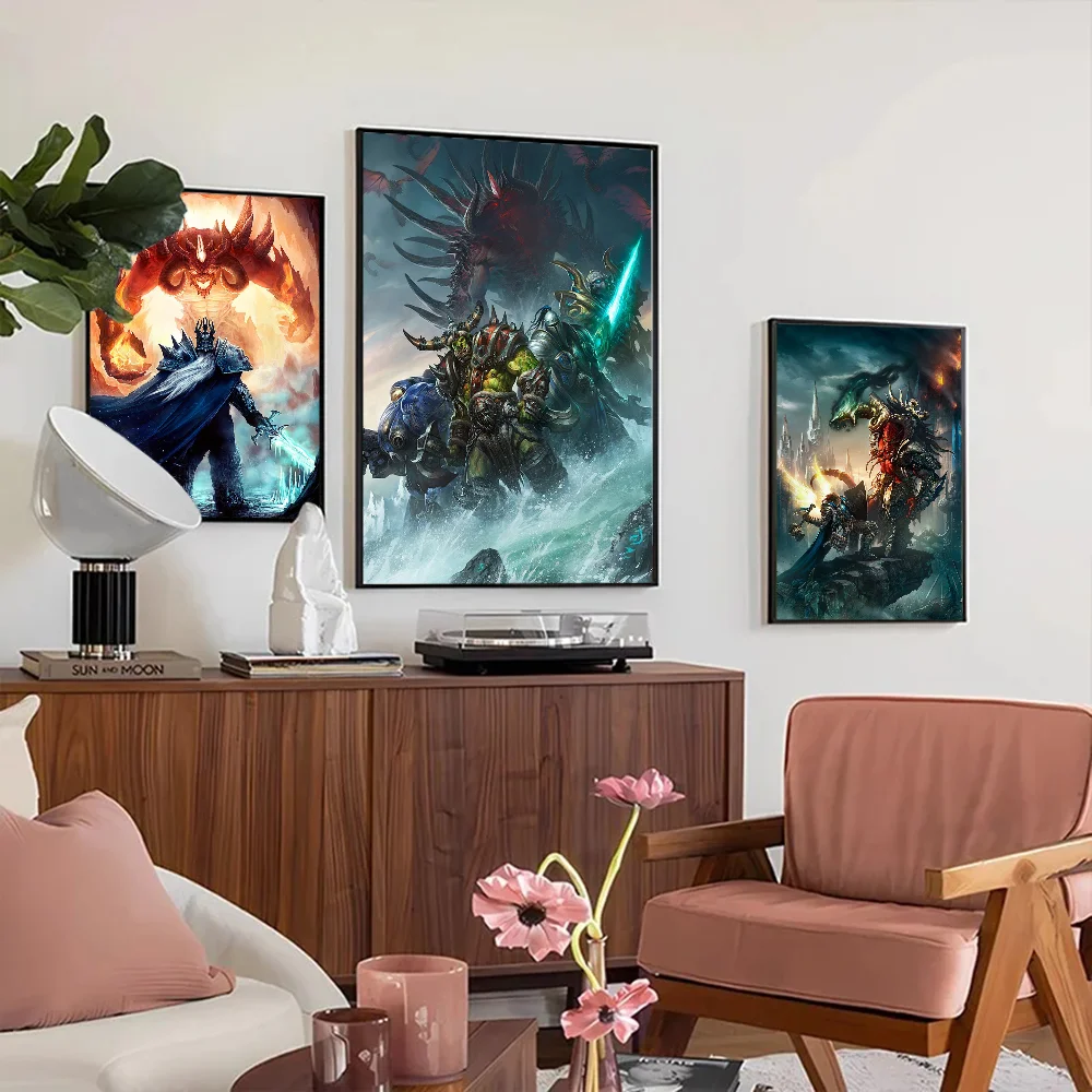 World of Warcraft-spilplakat – udskrifter og plakater i god kvalitet – plakat i HD-kvalitet – vægkunst – maleri – studie – boligindretning