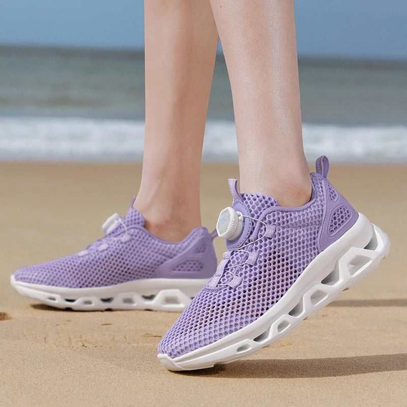 2026 Men Women Quick-Dry Wading Shoes Water Breathable AquaIn Upstream Antiskid Outdoor Sports Wearproof Beach Sneakers 39-46