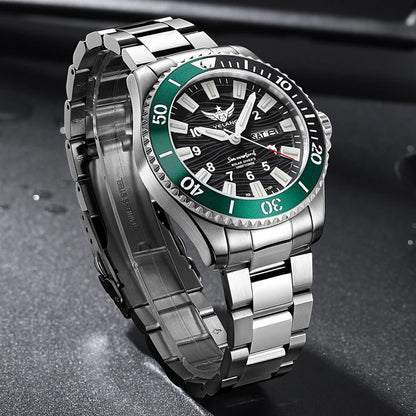 Yelang V1217 42mm Japan Eco-Drive Solar Watch Men's Watch 300M Diver Watch 30ATM Professional Waterproof Sapphire Luminous